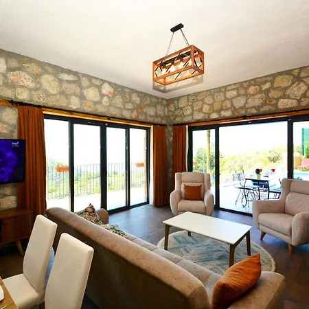 Private Oliver With View Ideal Spot For A Honeymoon Or Romantic Trip Faralya